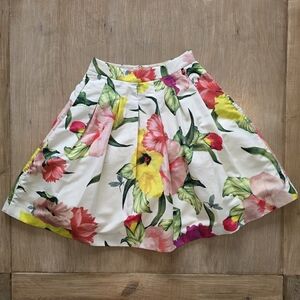 Ted Baker London Floral Pleated Skirt – Size 1 (US XS/S)